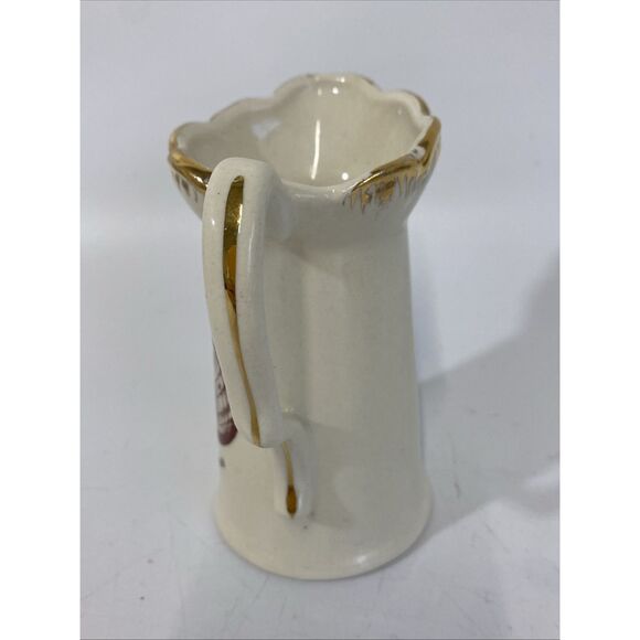 Vintage John H Glenn 1960s Moon Orbit Commemorative Ceramic Souvenir Pitcher - Picture 4 of 7